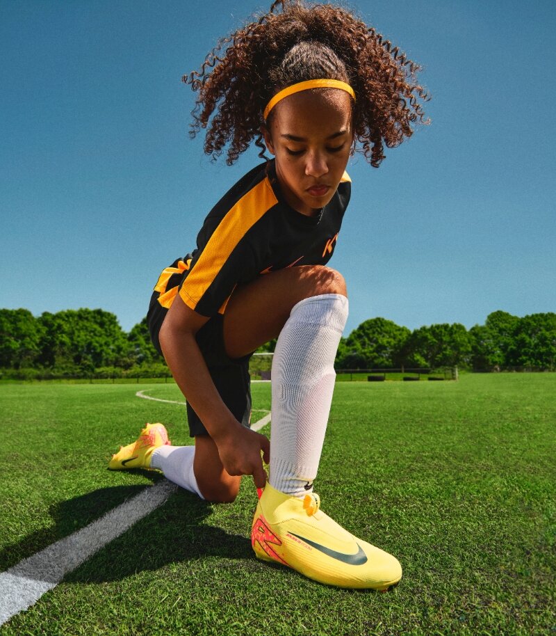 Young footballer wearing the new Nike Mercurial Superfly 10 KM
